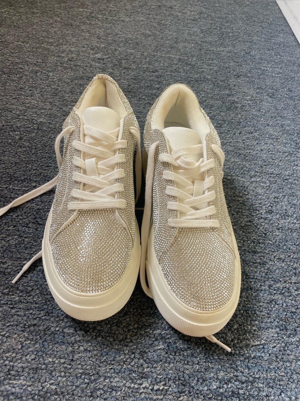 JESSICA SIMPSON  RHINESTONE  SNEAKERS  SZ  7